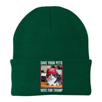 Save Your Pets Vote For Trump Us Election Knit Cap Winter Beanie