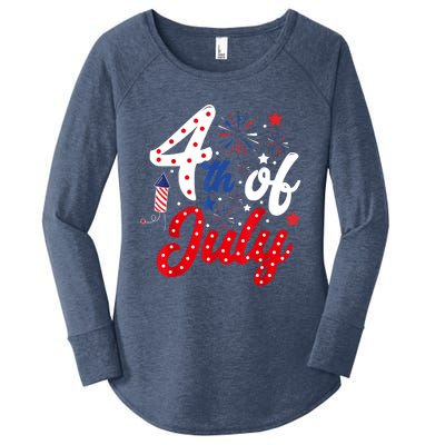 Show Your Patriotism 4Th July America Independence Day Women's Perfect Tri Tunic Long Sleeve Shirt