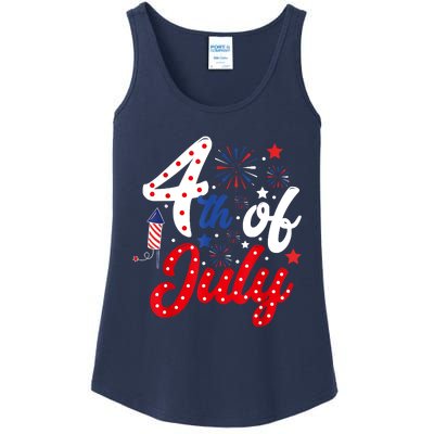 Show Your Patriotism 4Th July America Independence Day Ladies Essential Tank