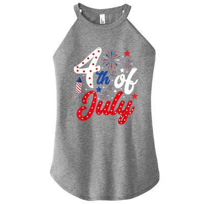 Show Your Patriotism 4Th July America Independence Day Women's Perfect Tri Rocker Tank