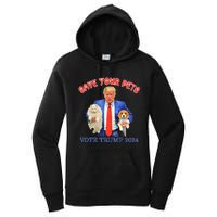 Save Your Pets Vote For Trump Us Election Women's Pullover Hoodie