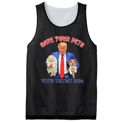 Save Your Pets Vote For Trump Us Election Mesh Reversible Basketball Jersey Tank