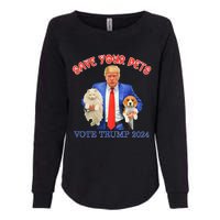 Save Your Pets Vote For Trump Us Election Womens California Wash Sweatshirt