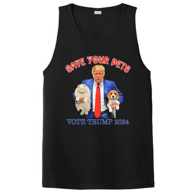 Save Your Pets Vote For Trump Us Election PosiCharge Competitor Tank