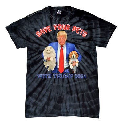 Save Your Pets Vote For Trump Us Election Tie-Dye T-Shirt