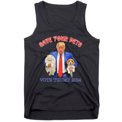 Save Your Pets Vote For Trump Us Election Tank Top