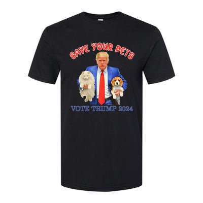 Save Your Pets Vote For Trump Us Election Softstyle CVC T-Shirt