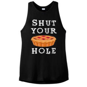 Shut Your Pie Hole Hilarious Sarcastic Thanksgiving Funny Ladies PosiCharge Tri-Blend Wicking Tank