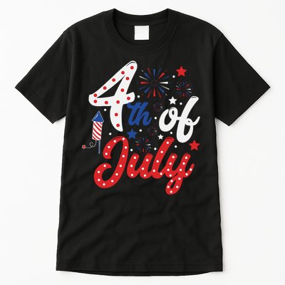 Show Your Patriotism 4Th July America Independence Day Tall T-Shirt