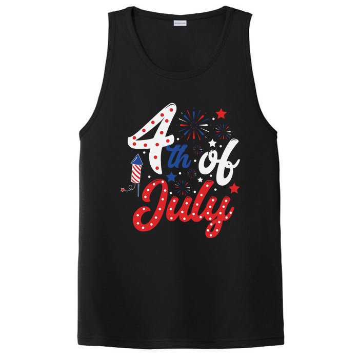 Show Your Patriotism 4Th July America Independence Day PosiCharge Competitor Tank