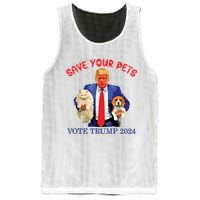 Save Your Pets Vote For Trump Us Election Funny Quote Vote Mesh Reversible Basketball Jersey Tank