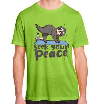 Seek Your Peace Yoga Instructor Meditation Yoga Gift Adult ChromaSoft Performance T-Shirt