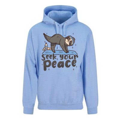 Seek Your Peace Yoga Instructor Meditation Yoga Gift Unisex Surf Hoodie