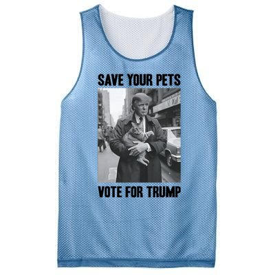 Save Your Pets Vote For Trump Us Election Funny Quote Vote Mesh Reversible Basketball Jersey Tank