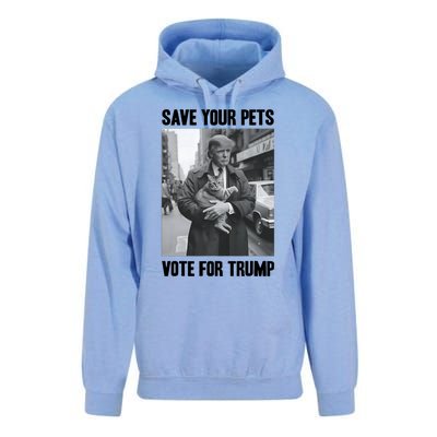 Save Your Pets Vote For Trump Us Election Funny Quote Vote Unisex Surf Hoodie