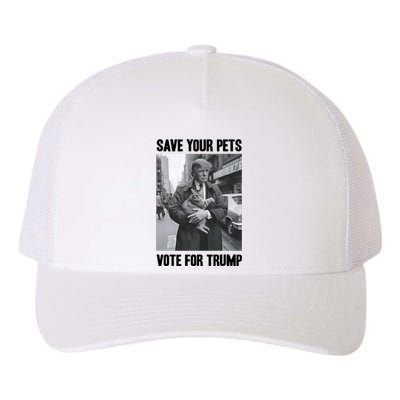 Save Your Pets Vote For Trump Us Election Funny Quote Vote Yupoong Adult 5-Panel Trucker Hat