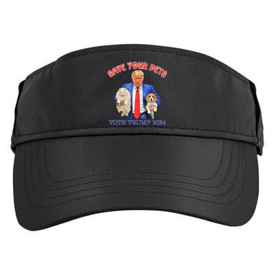 Save Your Pets Vote For Trump Us Election Adult Drive Performance Visor