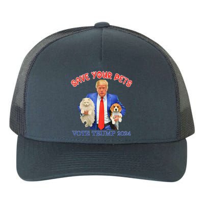 Save Your Pets Vote For Trump Us Election Yupoong Adult 5-Panel Trucker Hat