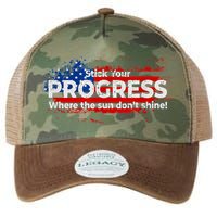 Stick Your PROGRESS Where The Sun Don't Shine Legacy Tie Dye Trucker Hat