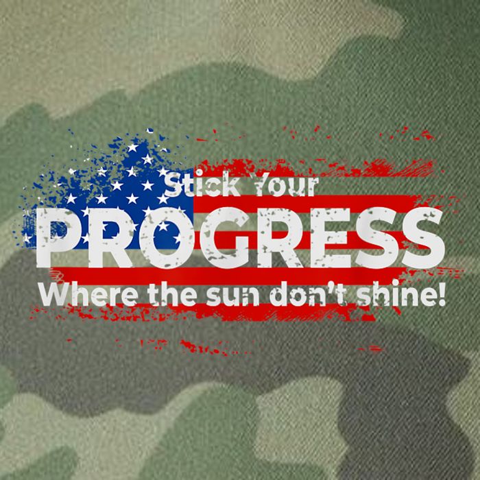 Stick Your PROGRESS Where The Sun Don't Shine Legacy Tie Dye Trucker Hat