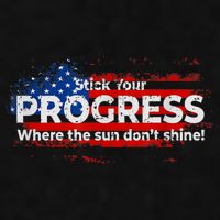 Stick Your PROGRESS Where The Sun Don't Shine Ladies PosiCharge Tri-Blend Wicking Tank