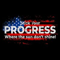 Stick Your PROGRESS Where The Sun Don't Shine Drawstring Bag