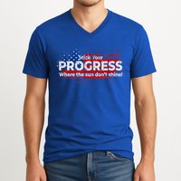 Stick Your PROGRESS Where The Sun Don't Shine V-Neck T-Shirt