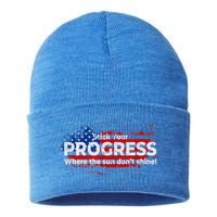 Stick Your PROGRESS Where The Sun Don't Shine Sustainable Knit Beanie