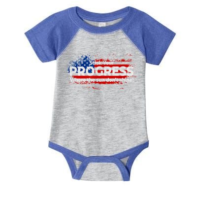 Stick Your PROGRESS Where The Sun Don't Shine Infant Baby Jersey Bodysuit