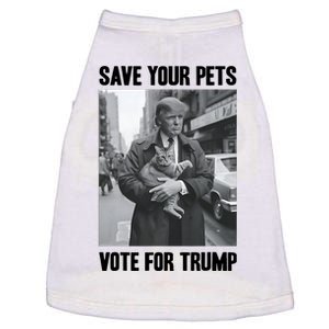 Save Your Pets Vote For Trump Us Election Funny Quote Vote Doggie Tank