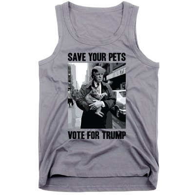 Save Your Pets Vote For Trump Us Election Funny Quote Vote Tank Top