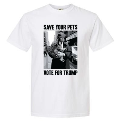 Save Your Pets Vote For Trump Us Election Funny Quote Vote Garment-Dyed Heavyweight T-Shirt