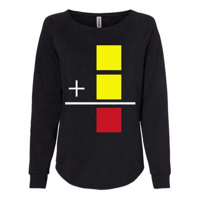 Soccer Yellow Red Card Referee Funny Sports Lovers Gifts Womens California Wash Sweatshirt