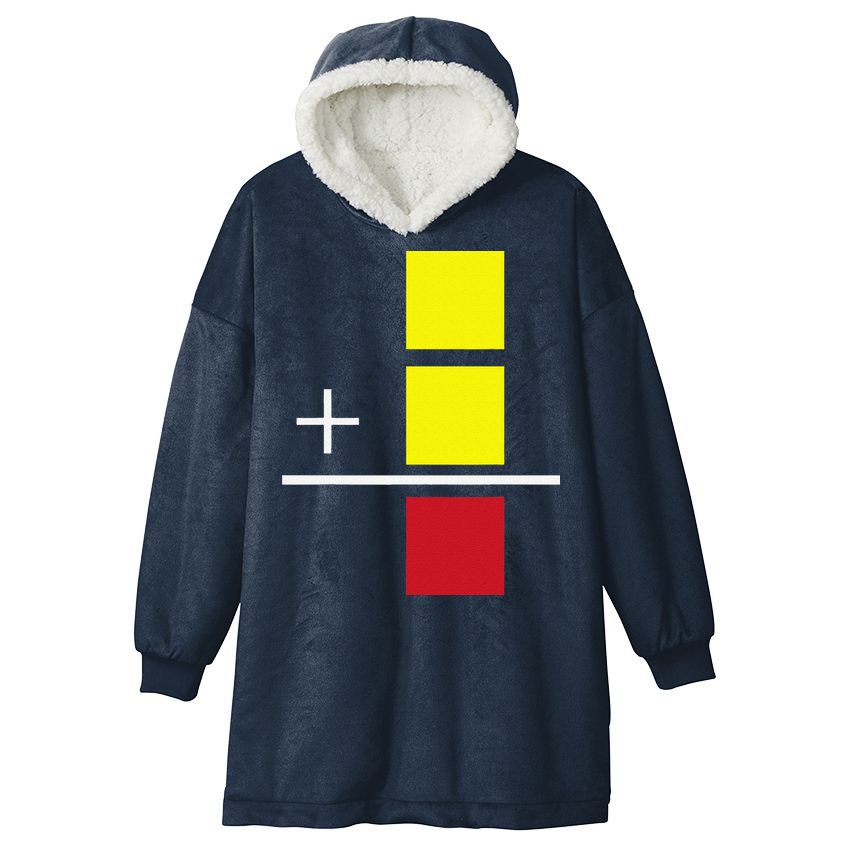 Soccer Yellow Red Card Referee Funny Sports Lovers Gifts Hooded Wearable Blanket