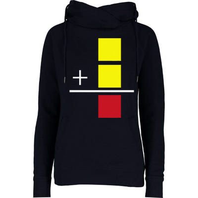 Soccer Yellow Red Card Referee Funny Sports Lovers Gifts Womens Funnel Neck Pullover Hood