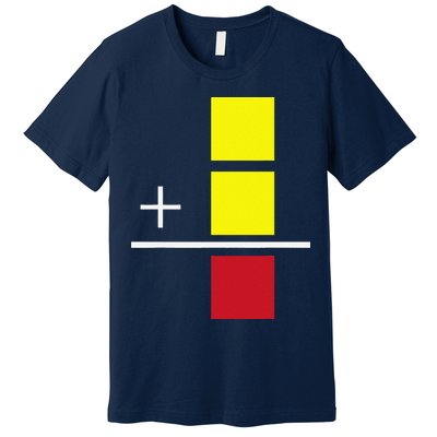 Soccer Yellow Red Card Referee Funny Sports Lovers Gifts Premium T-Shirt