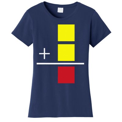 Soccer Yellow Red Card Referee Funny Sports Lovers Gifts Women's T-Shirt