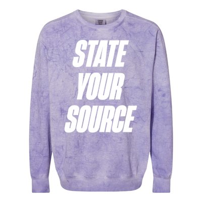 State Your Source Colorblast Crewneck Sweatshirt