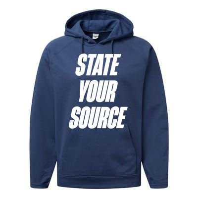 State Your Source Performance Fleece Hoodie