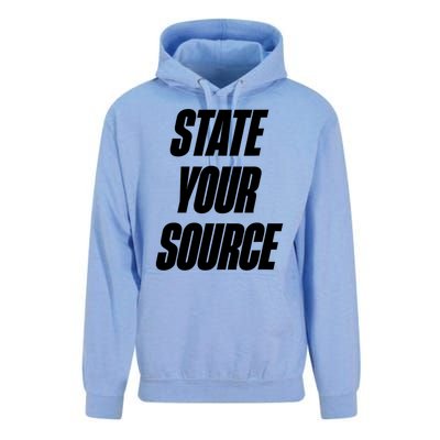 State Your Source Unisex Surf Hoodie