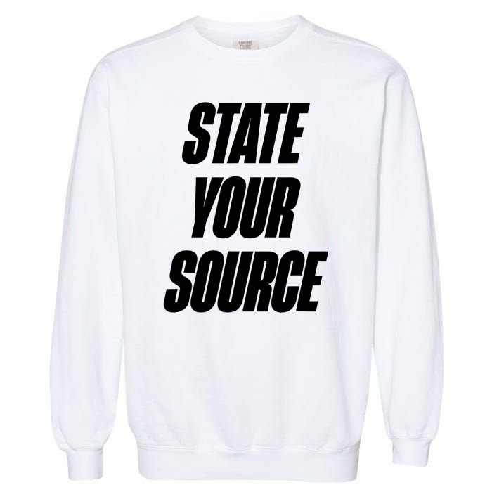 State Your Source Garment-Dyed Sweatshirt