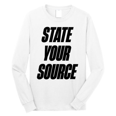 State Your Source Long Sleeve Shirt