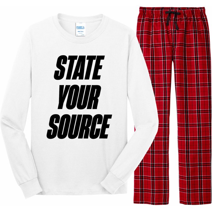 State Your Source Long Sleeve Pajama Set