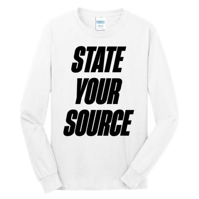 State Your Source Tall Long Sleeve T-Shirt