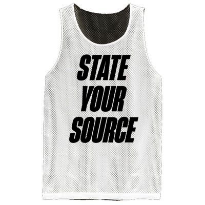 State Your Source Mesh Reversible Basketball Jersey Tank