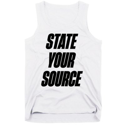 State Your Source Tank Top