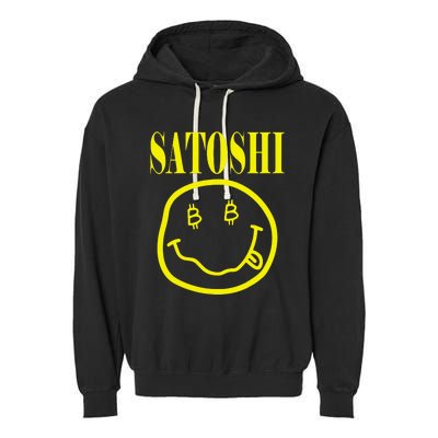 Satoshi Yellow Smile Face Garment-Dyed Fleece Hoodie