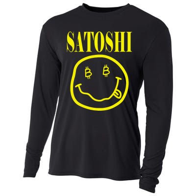 Satoshi Yellow Smile Face Cooling Performance Long Sleeve Crew