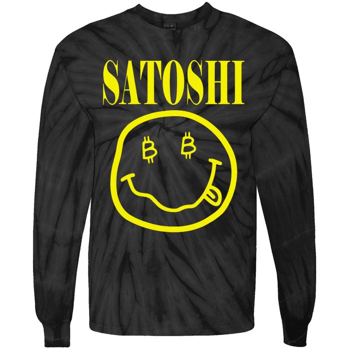 Satoshi Yellow Smile Face Tie-Dye Long Sleeve Shirt