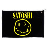 Satoshi Yellow Smile Face Grommeted Golf Towel